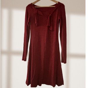 sold @ ebay ~ NWT Legatte Red Long Sleeve Knee Length Dress Made in Italy
